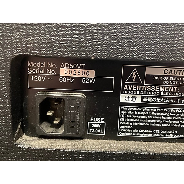 Used VOX AD50VT 1x12 50W Guitar Combo Amp