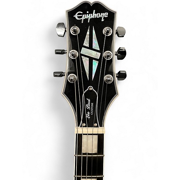 Used Epiphone Adam Jones Signature Art Series Les Paul Custom Silverburst Solid Body Electric Guitar