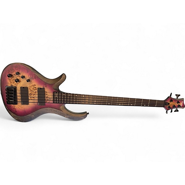 Used Schecter Guitar Research Riot 5 AURORA BURST Electric Bass Guitar