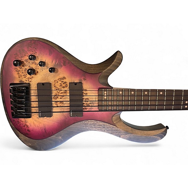 Used Schecter Guitar Research Riot 5 AURORA BURST Electric Bass Guitar