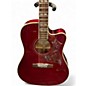 Used Epiphone hummingbird red Acoustic Electric Guitar