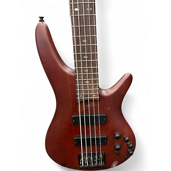 Used Ibanez SR505 5 String Walnut Electric Bass Guitar