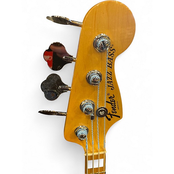 Used Fender American Deluxe Jazz Bass Black Electric Bass Guitar