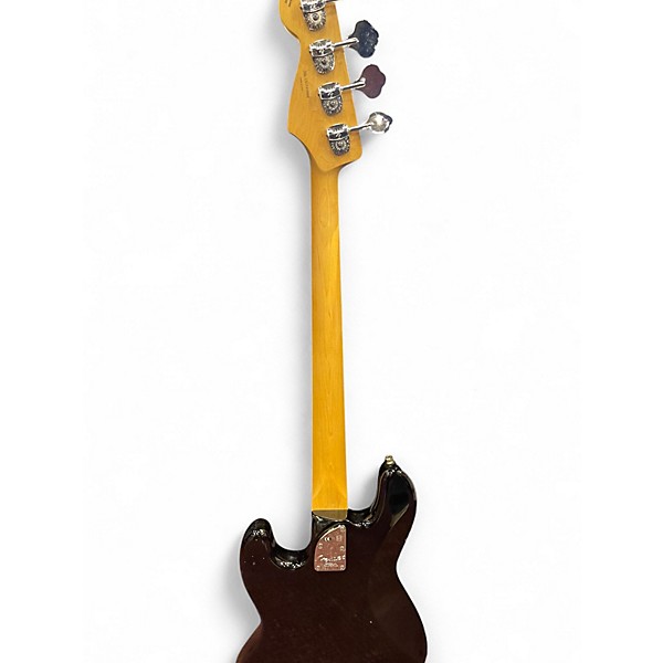 Used Fender American Deluxe Jazz Bass Black Electric Bass Guitar