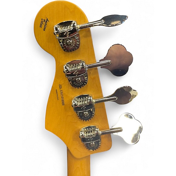 Used Fender American Deluxe Jazz Bass Black Electric Bass Guitar