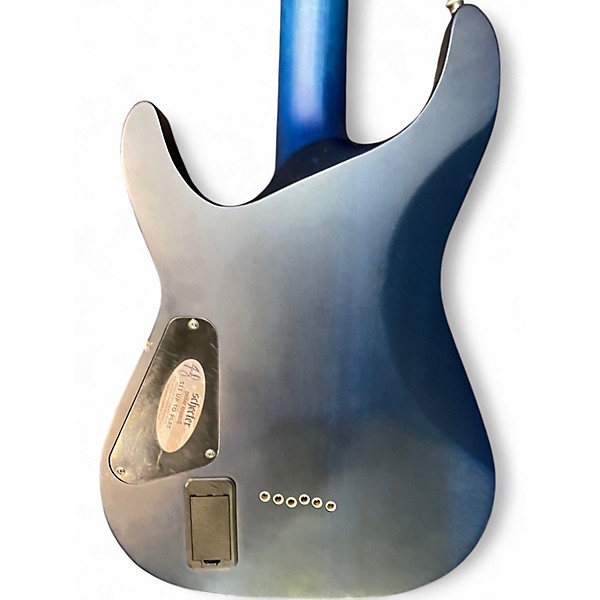 Used Schecter Guitar Research C1 Platinum SEE-THRU MIDNIGHT BLUE Solid Body Electric Guitar