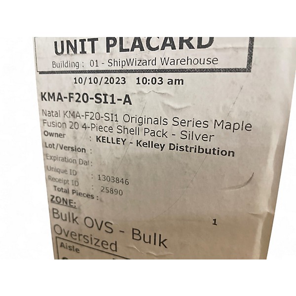 Used Natal Drums 4 Piece ORIGINALS WHITE SPARKLE Drum Kit