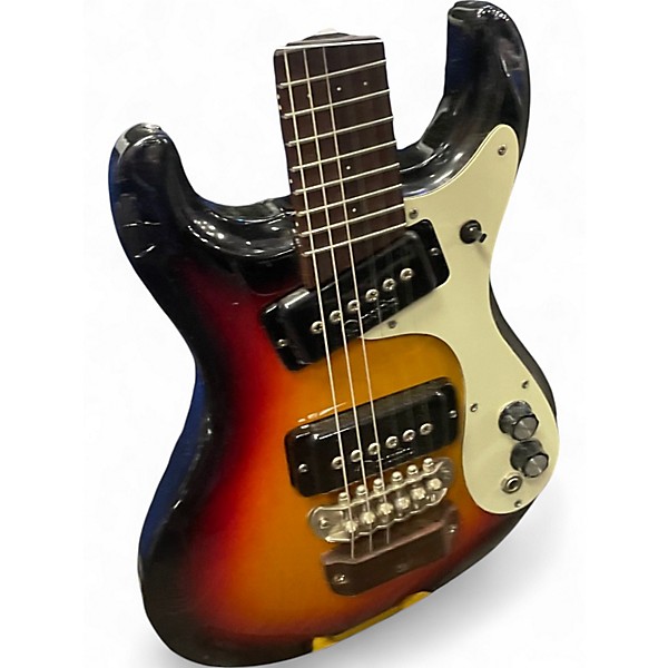 Used Mosrite Mini Ventures 2 Tone Sunburst Solid Body Electric Guitar