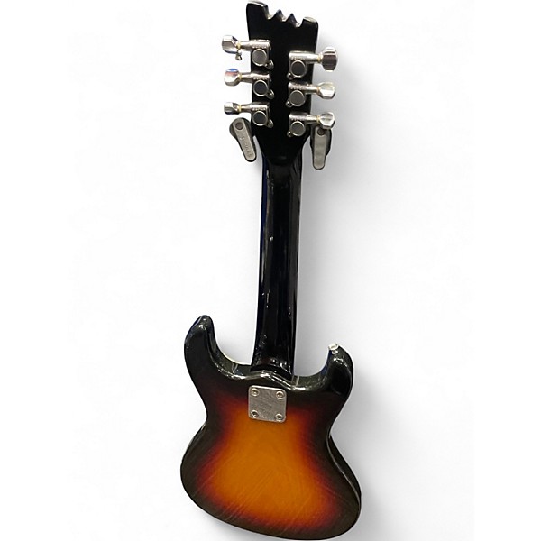 Used Mosrite Mini Ventures 2 Tone Sunburst Solid Body Electric Guitar