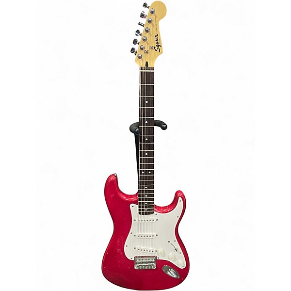 Used Squier Standard Stratocaster Candy Apple Red Solid Body Electric Guitar