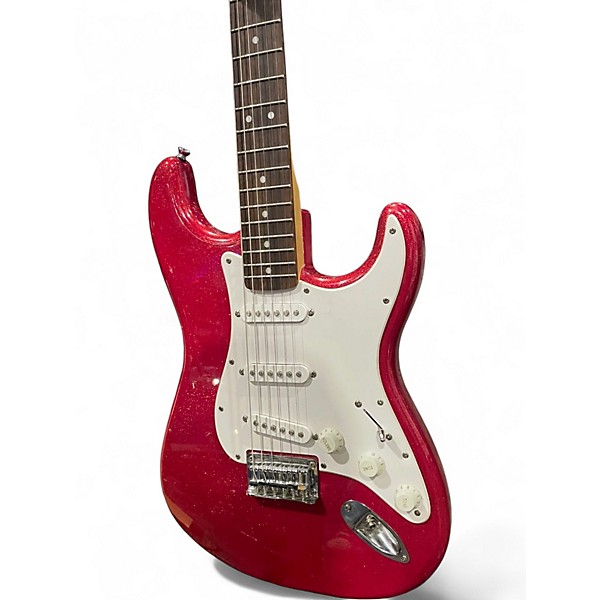 Used Squier Standard Stratocaster Candy Apple Red Solid Body Electric Guitar