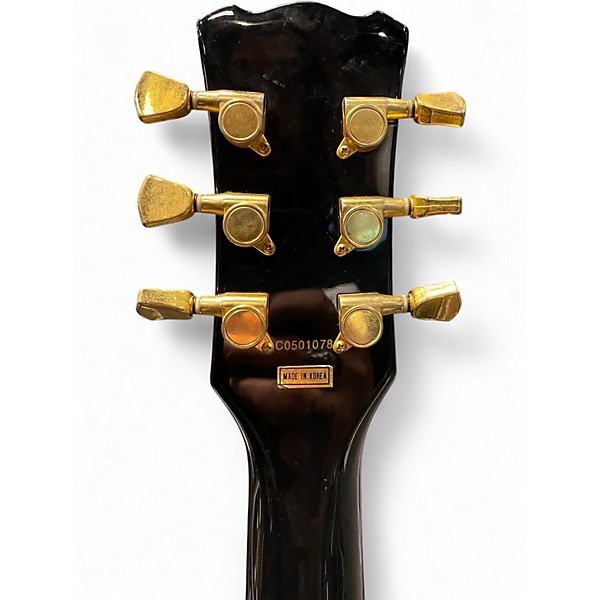 Used Dillion DL650 Black and Gold Solid Body Electric Guitar