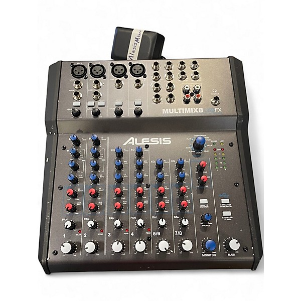 Used Alesis MultiMix 8 FX USB 8-Channel Unpowered Mixer