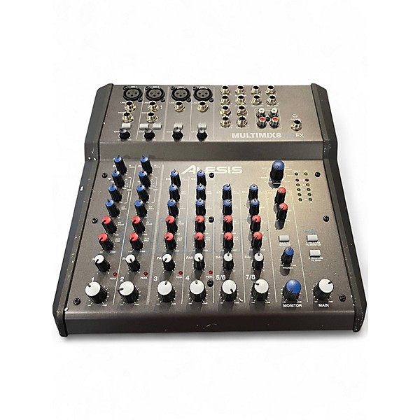 Used Alesis MultiMix 8 FX USB 8-Channel Unpowered Mixer