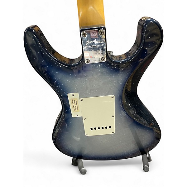 Used Danelectro Danoblaster Blue Burst Sparkle Solid Body Electric Guitar
