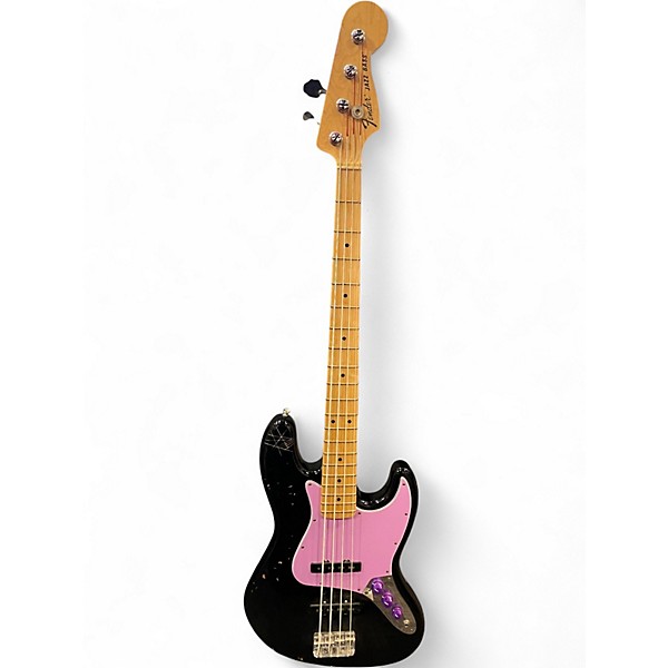 Used Fender American Special Jazz Bass Black Electric Bass Guitar