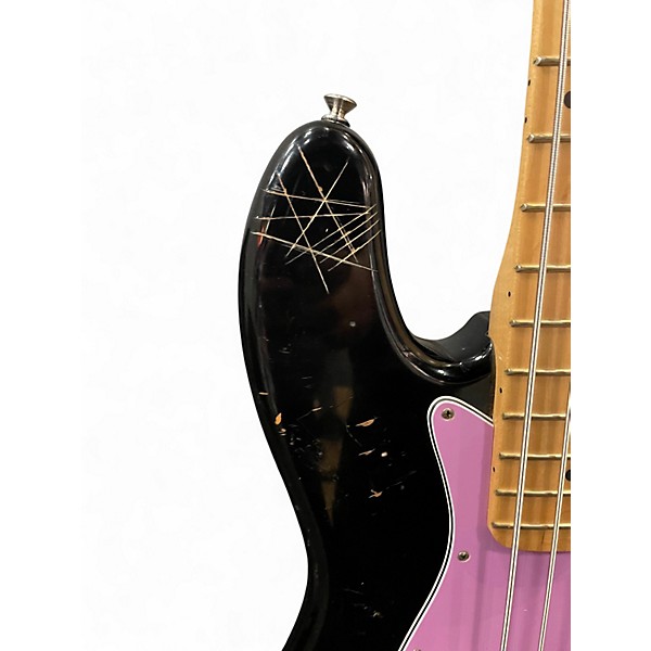 Used Fender American Special Jazz Bass Black Electric Bass Guitar