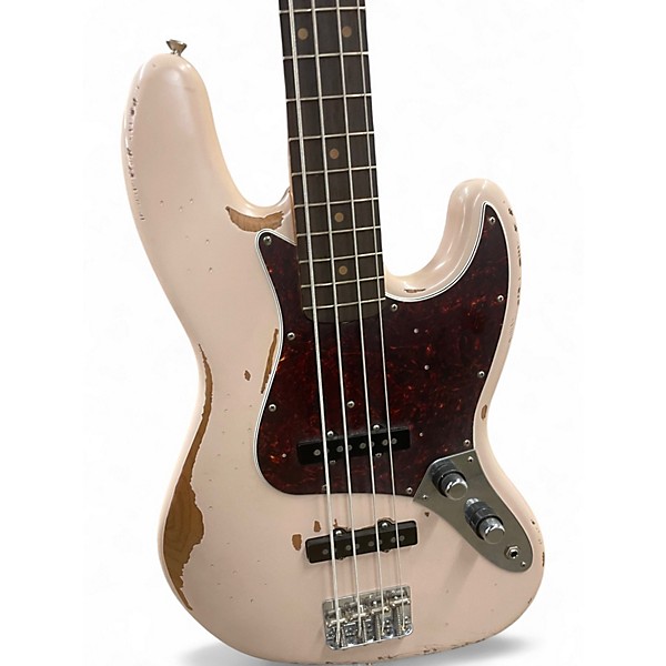 Used Fender Flea Signature Jazz Bass Shell Pink Electric Bass Guitar