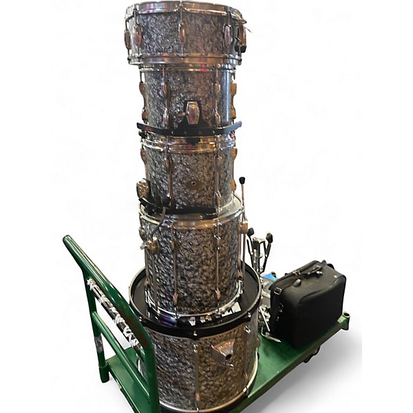 Used TAMA 5 Piece Rockstar White Drum Kit