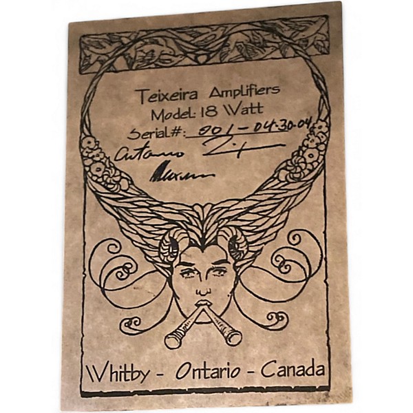 Used Teixeira 18 WATT Tube Guitar Combo Amp