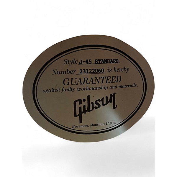 Used Gibson J45 Standard Vintage Sunburst Acoustic Electric Guitar