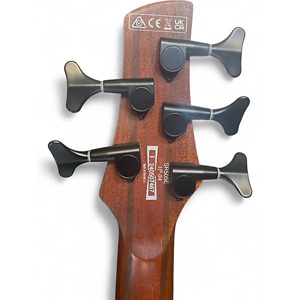 Used Ibanez SR505 5 String Natural Electric Bass Guitar