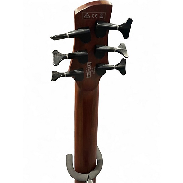 Used Ibanez SRMS806 Amber Electric Bass Guitar