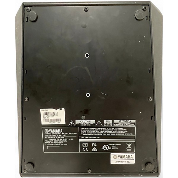 Used Yamaha MG10XU 10 Channel Mixer with Effects Unpowered Mixer