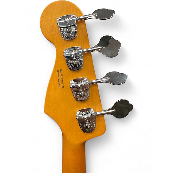 Used Fender American Ultra II Jazz Bass Texas Tea Electric Bass Guitar