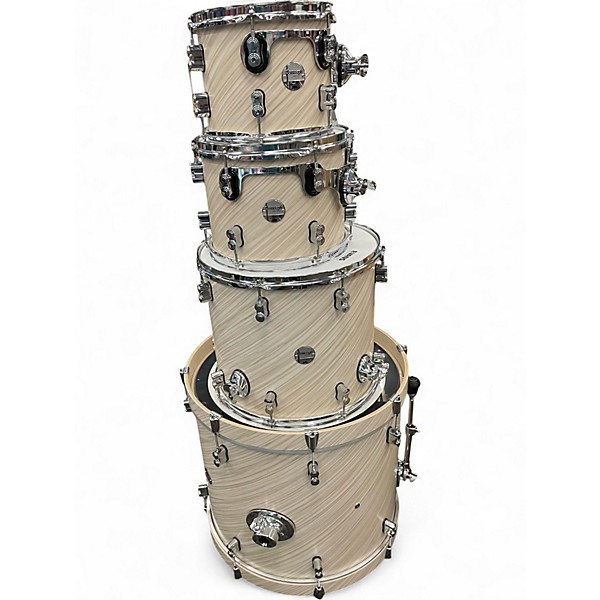Used PDP by DW 4 Piece Concept Series TWISTED IVORY Drum Kit