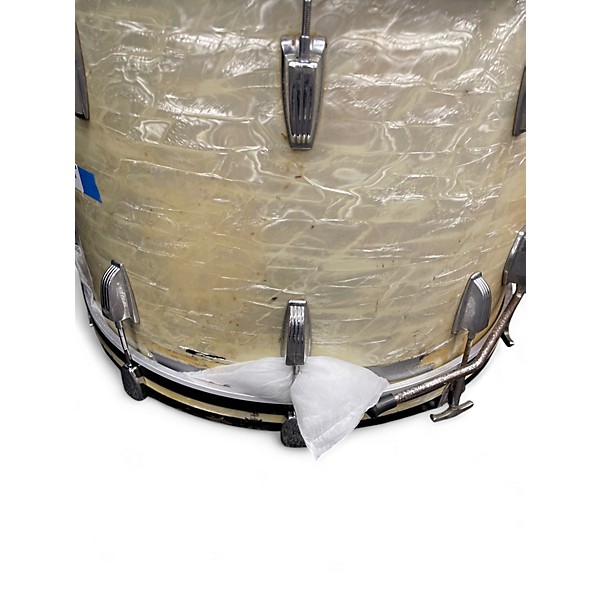 Vintage 1967 Ludwig 3 Piece BUDDY RICH COCKTAIL DRUMS 1967 Silver Oyster Pearl Drum Kit