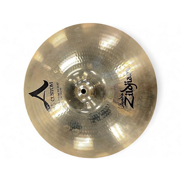 Used Zildjian 14in A Custom Hi Hat Pair Cymbal