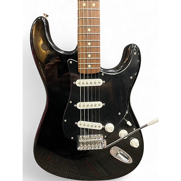 Used Fender Standard Stratocaster Black Solid Body Electric Guitar