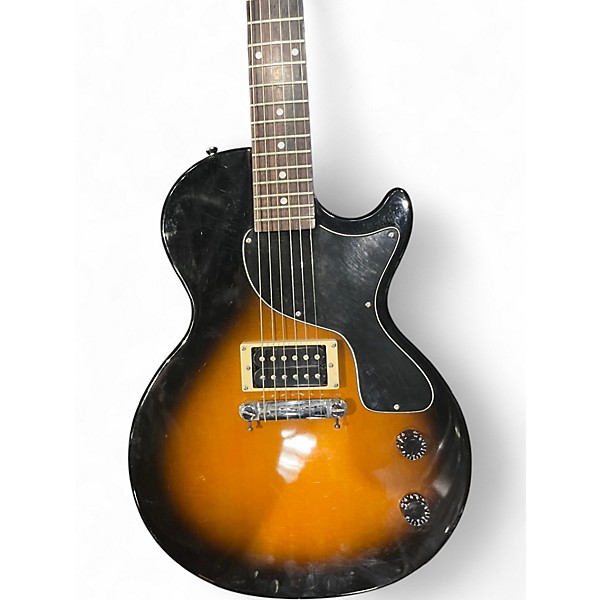 Used Epiphone Les Paul Junior 2 Tone Sunburst Solid Body Electric Guitar