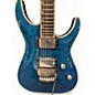 Used ESP LTD MH1000 Deluxe blue Solid Body Electric Guitar thumbnail