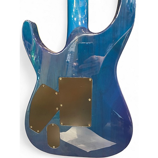 Used ESP LTD MH1000 Deluxe blue Solid Body Electric Guitar