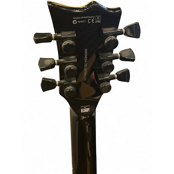 Used ESP EC-1001FR BLACK FLAME Solid Body Electric Guitar