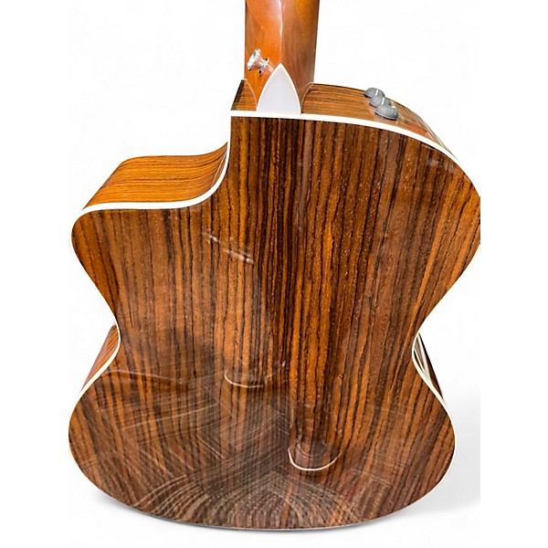 Used Taylor 214CE Deluxe Natural Acoustic Electric Guitar