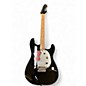 Used Squier Hello Kitty Stratocaster Single Hum Black With Kitty Pickguard Black Solid Body Electric Guitar thumbnail