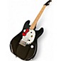 Used Squier Hello Kitty Stratocaster Single Hum Black With Kitty Pickguard Black Solid Body Electric Guitar