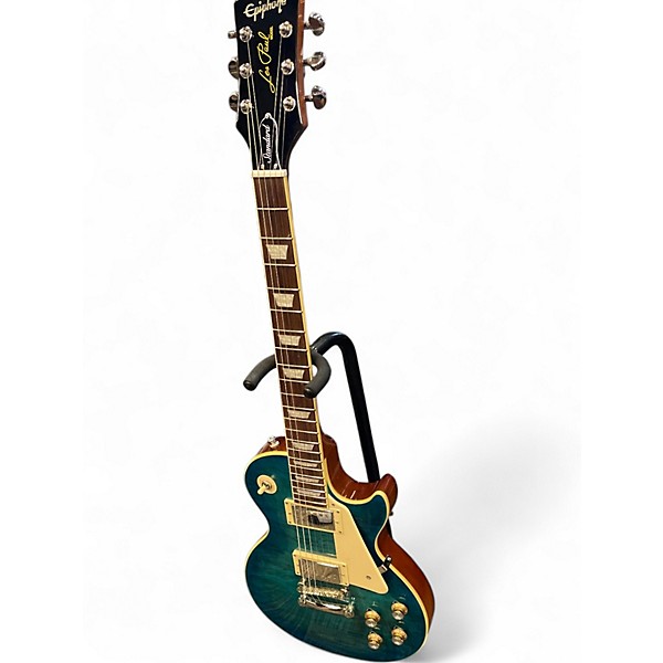 Used Epiphone Les Paul Standard 60'S Ocean Water Perimeter Solid Body Electric Guitar