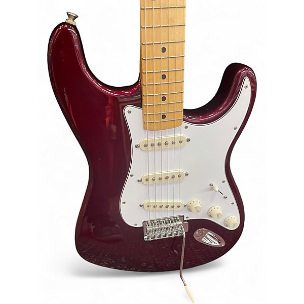 Used Fender Standard Stratocaster Wine Red Solid Body Electric Guitar