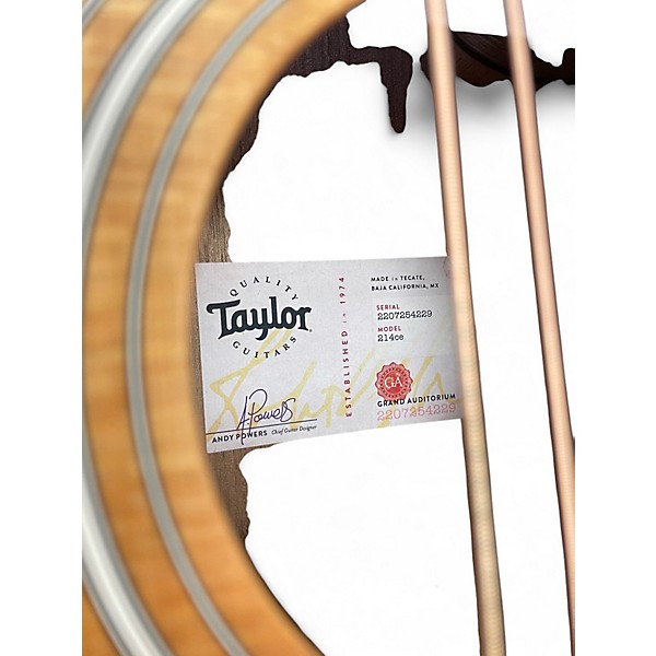 Used Taylor 214CE Natural Acoustic Electric Guitar