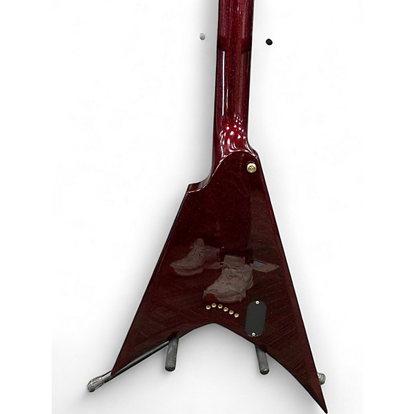 Used ESP KIRK HAMMET KHV RED SPARKLE Solid Body Electric Guitar