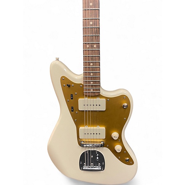 Used Squier J Mascis Jazzmaster Vintage White Solid Body Electric Guitar