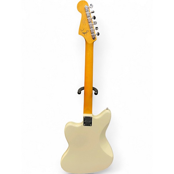 Used Squier J Mascis Jazzmaster Vintage White Solid Body Electric Guitar