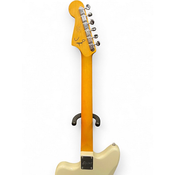 Used Squier J Mascis Jazzmaster Vintage White Solid Body Electric Guitar