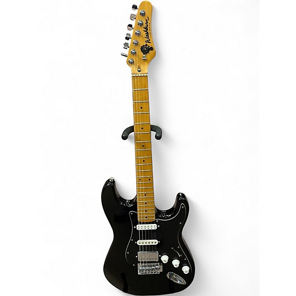 Used Washburn LYON SERIES Black Solid Body Electric Guitar