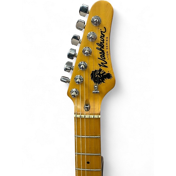 Used Washburn LYON SERIES Black Solid Body Electric Guitar