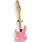 Used Squier Hello Kitty Stratocaster Single Hum Pink With Kitty Pickguard Pink Solid Body Electric Guitar